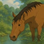 【動画】喉が渇いた馬が桶に鼻まで突っ込んだ結果…😂