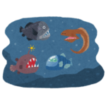 【宇宙生物】深海魚『テレスコープフィッシュ』の造形が恐ろしすぎる😱「“水木しげる作”みたい…」