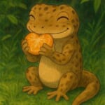 【動画】あるX民が地面に落としたミカンを堪能するヤモリが可愛すぎる件🦎