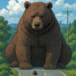 【獰猛】北海道浦河町の橋の上で“超でっかい熊”に遭遇したX民の緊迫動画！🐻